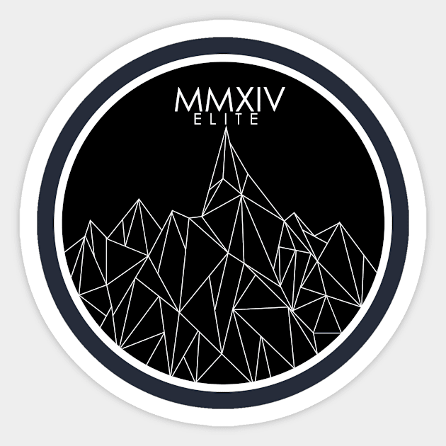 Geometric Mountains Sticker by EliteMMXIV